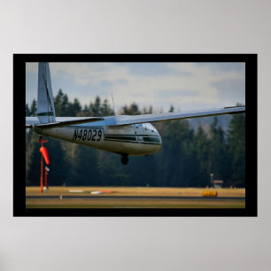 Póster Aterrizaje de glider