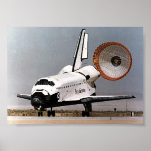 Póster Aterrizaje de la empresa de transbordador espacial