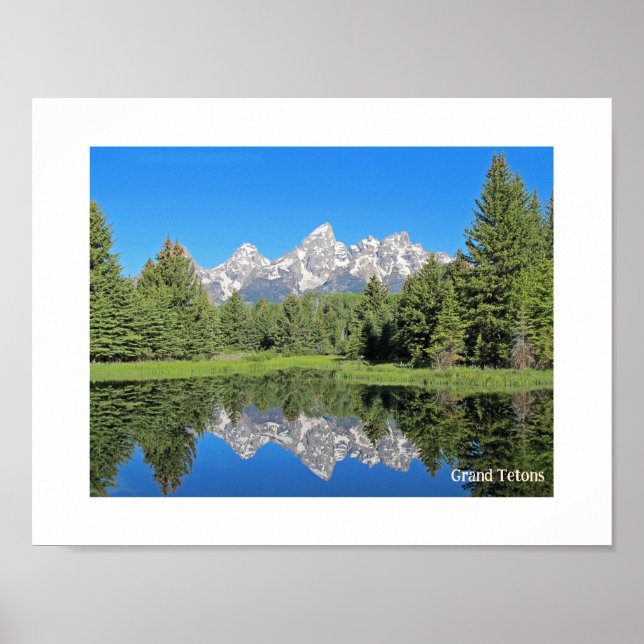 Póster Aterrizaje de Schwabacher, Poster del Gran Teton N (Frente)
