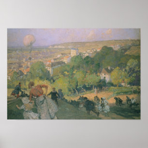 Póster Aterrizaje del globo en pre St-Gervais, c.1885