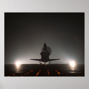 Póster Aterrizaje del transbordador espacial Atlantis (ST