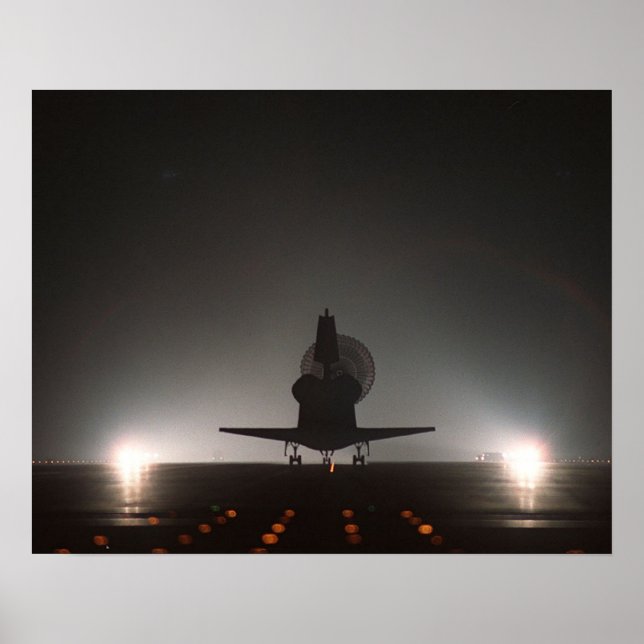 Póster Aterrizaje del transbordador espacial Atlantis (ST (Frente)