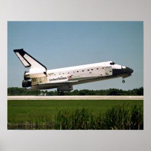Póster Aterrizaje del transbordador espacial Columbia (ST