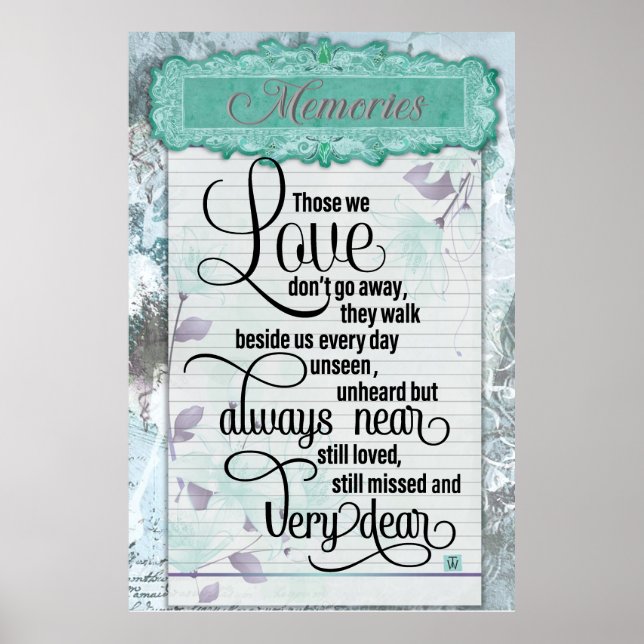 Póster Atesorando Recuerdos (Frente)