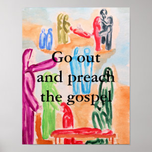 Póster Atestigüe el evangelio