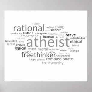 Póster Atheist Cloud