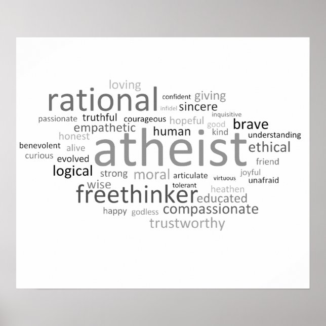 Póster Atheist Cloud (Frente)