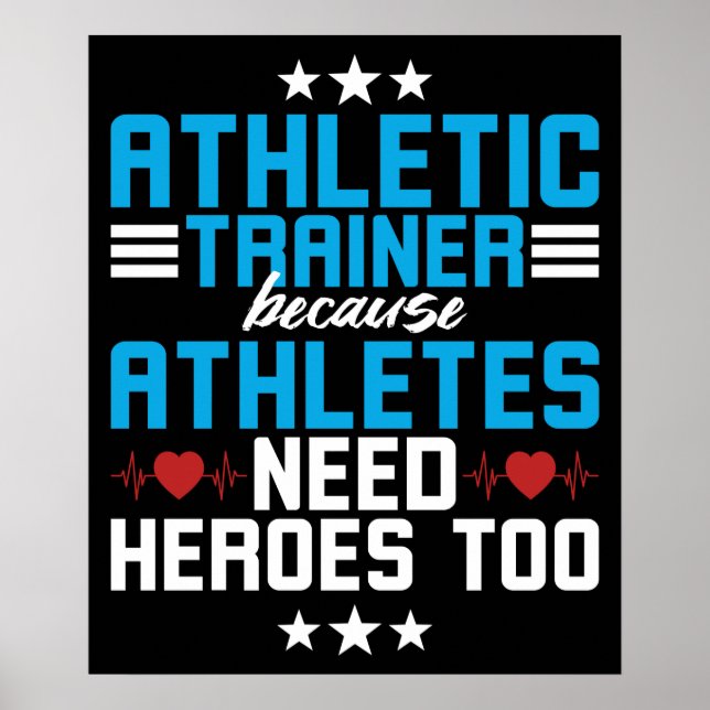 Póster Atheletic Trainer because Athletes (Frente)