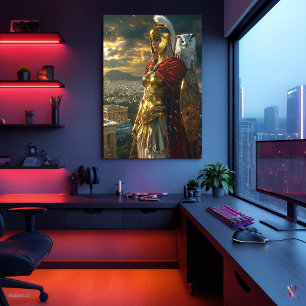 Póster Athena, diosa de la sabiduría y la guerra - Guardi