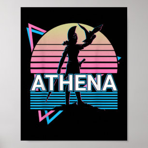 Póster Athena Diosa Griega De Sabiduría Y Guerra