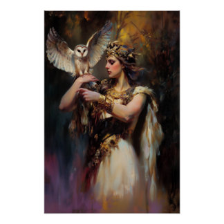 Póster Athena the goddess of wisdom, Griechische Mytholog