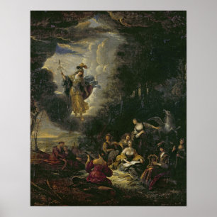 Póster Athena visiting the Muses