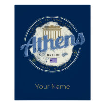 Athens Greece Retro Acropolis Vintage Souvenir