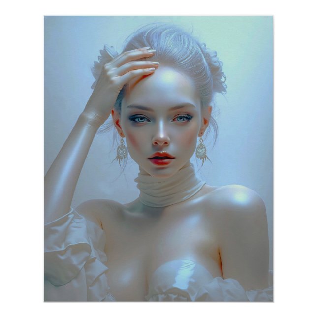Póster Ätherisch Elegante Schönheit im Pastellglanz (Anverso)