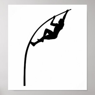 Póster Athlectics del salto con pértiga