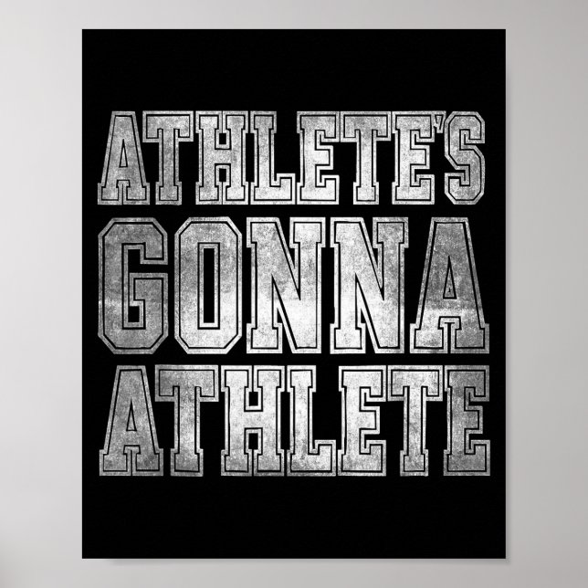 Póster Athlete's Gonna Athlete Determination Competitive  (Frente)