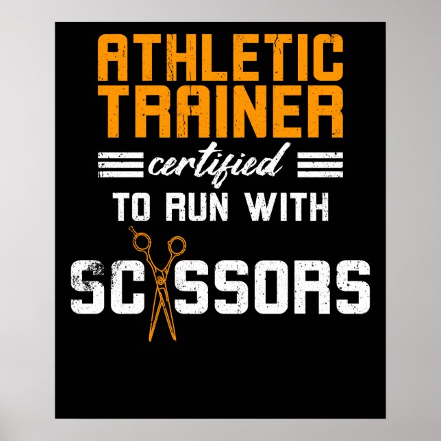Póster Athletic Trainer certified (Frente)