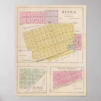 Póster Ática, Crisfield y Crystal Springs, Kansas