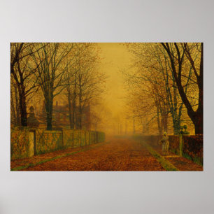 Póster Atkinson Grimshaw Evening resplandeciente CC0870 S