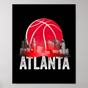 Póster Atlanta Bysketbyll B-byll City Georgia Fan Pride