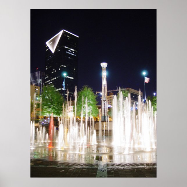 Póster Atlanta de noche (Frente)