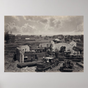Póster Atlanta en ruinas