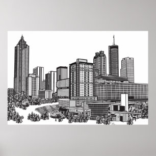 Póster Atlanta Georgia
