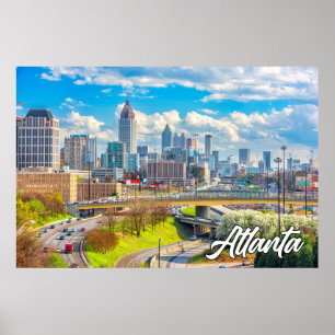 Póster Atlanta, Georgia, Estados Unidos