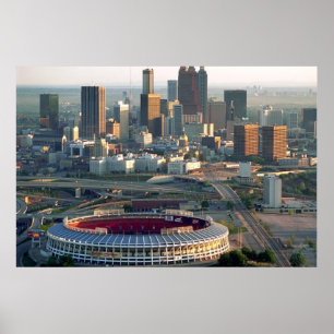 Póster Atlanta Georgia Skyline