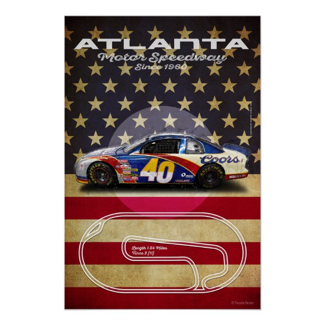 Póster Atlanta Motor Speedway (Anverso)