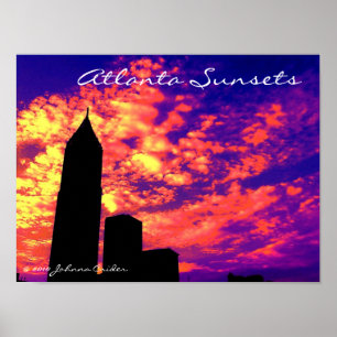 Póster Atlanta Sunsets