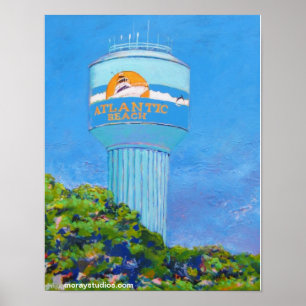 Póster Atlantic Beach (torre acuática)