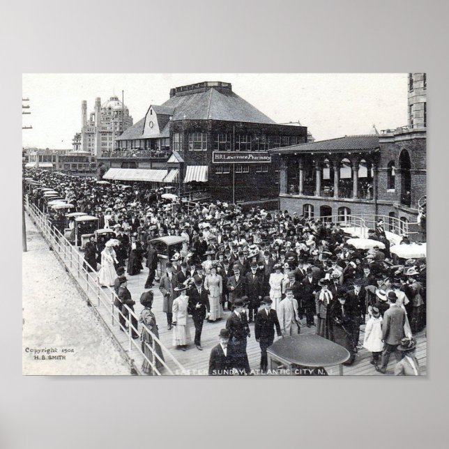 Póster Atlantic City, New Jersey, Domingo de Pascua, Vint (Frente)