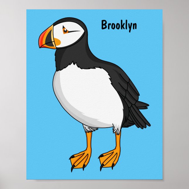 Póster Atlantic puffin illustration  (Frente)