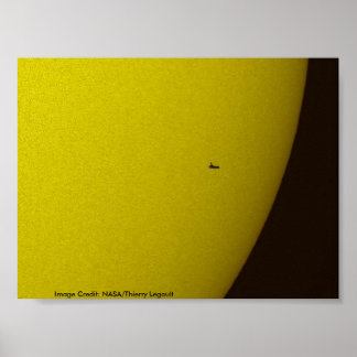 Póster Atlantis Transitando el Sol / 12 de mayo de 2009