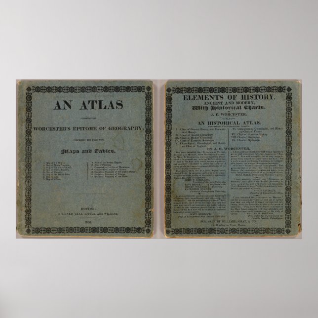 Póster Atlas acompaña el epitome de Worcester (Frente)