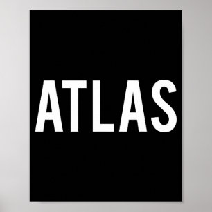 Póster Atlas - Camiseta de regalo para fan con nombre div