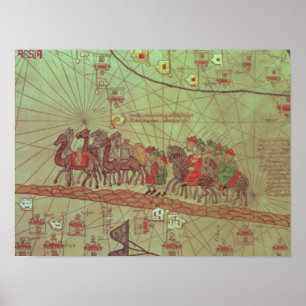 Póster Atlas Catalán, detalle mostrando