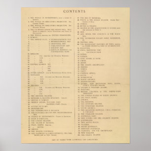 Póster Atlas de Londres de Stanford de la geografía