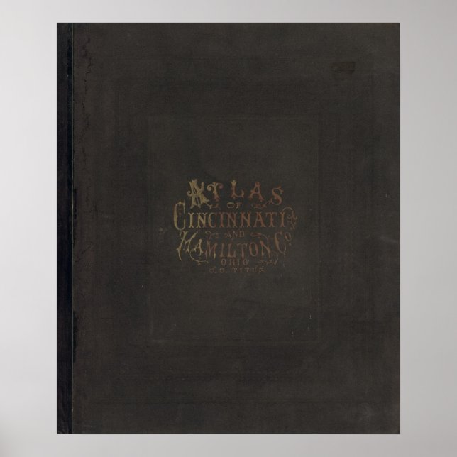 Póster Atlas del Condado de Hamilton (Frente)