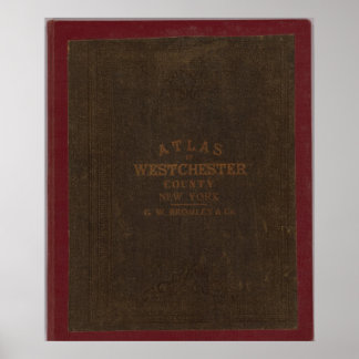 Póster Atlas del condado de Westchester, NY