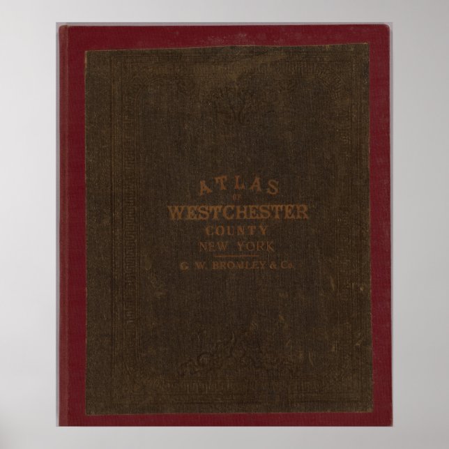 Póster Atlas del condado de Westchester, NY (Frente)