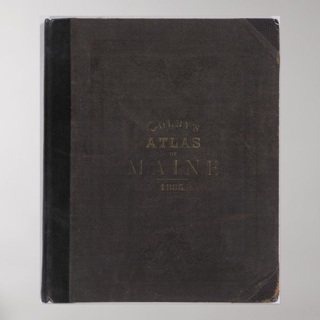 Póster Atlas del Estado de Maine (Frente)