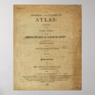 Póster Atlas general y clásico de la página de título