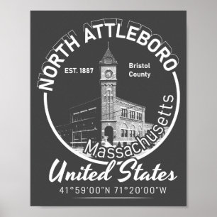 PÓSTER ATLEBORO DEL NORTE - MASSACHUSETTS