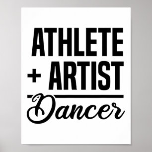 Póster Atleta + artista = bailarina bailarina Ballet Bail
