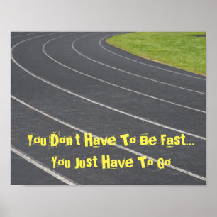 Póster ¡Atletismo de motivación del cartel de los