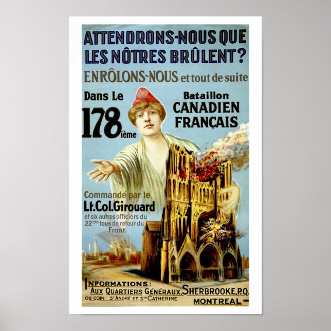 Póster Atlicions-Nous Que Les Notre Brulent (Frente)