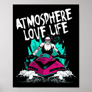 Póster Atmósfera Amor Vida Moto de agua Jet Ski