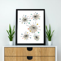 Atómico Starburst Mid Century Estilo moderno
